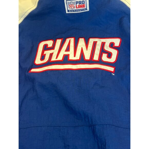 Vintage 1990's Reebok New York Giants Authentic NFL Pro Line Puffer Jacket Large - Picture 6 of 7